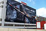 Giant Snake Eyes Rise Of Cobra ad on side of building.-snake-eyes-c.jpg